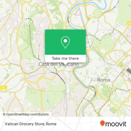 Vatican Grocery Store map