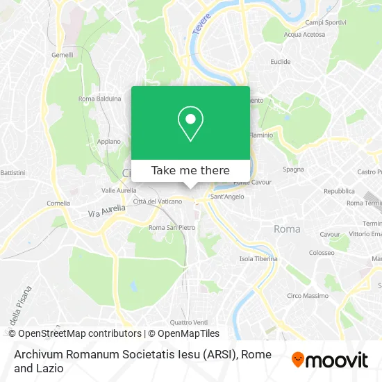 Roman Archive of the Society of Jesus (ARSI) map