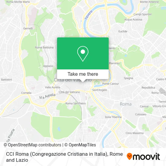 CCI Roma (Congregazione Cristiana in Italia) map