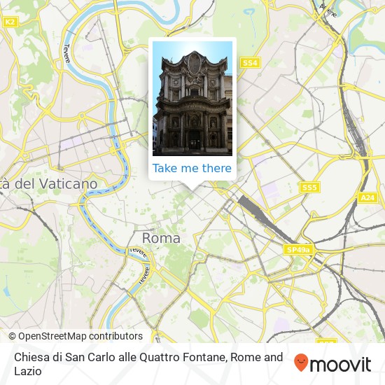 Chiesa di San Carlo alle Quattro Fontane map