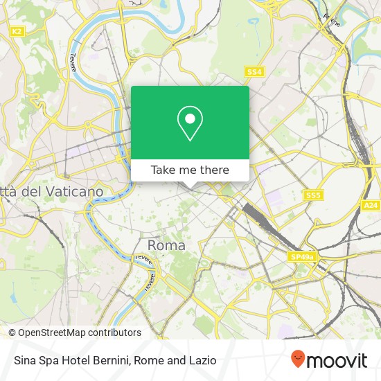 Sina Spa Hotel Bernini map