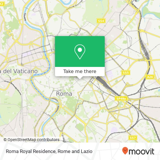 Roma Royal Residence map