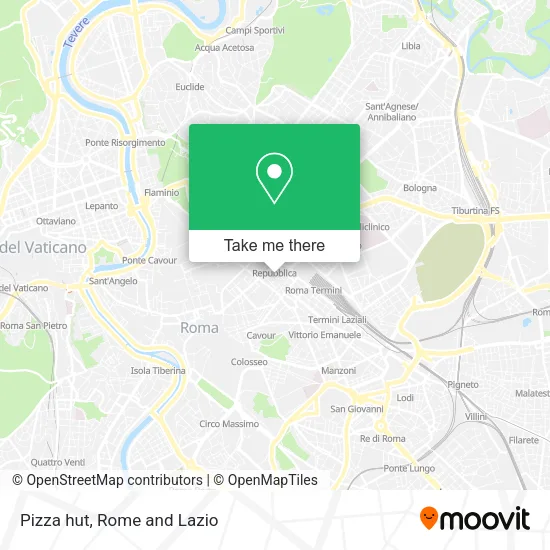 Pizza hut map