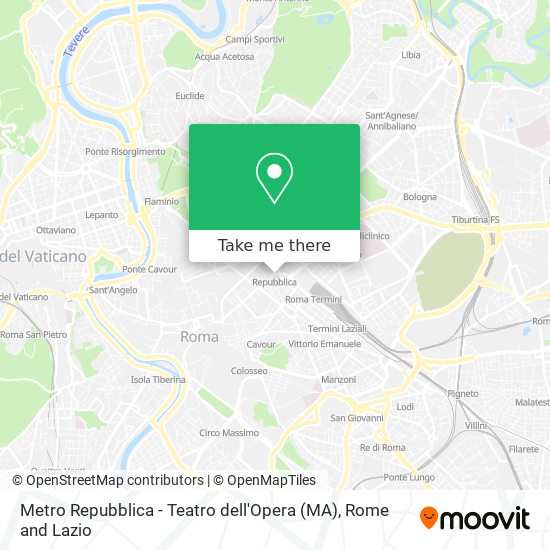 Metro Repubblica - Teatro dell'Opera (MA) map