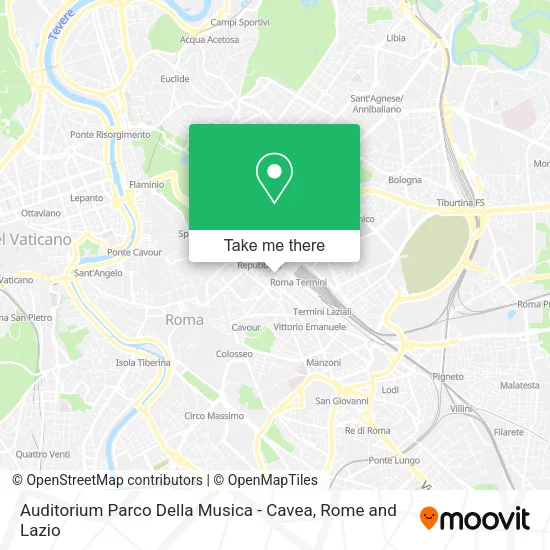 Auditorium Parco Della Musica - Cavea map