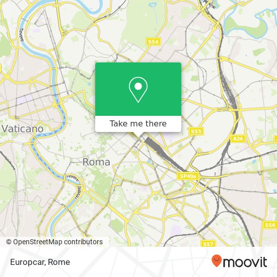 Europcar map