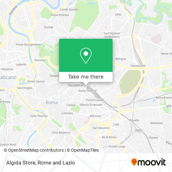 Algida Store map