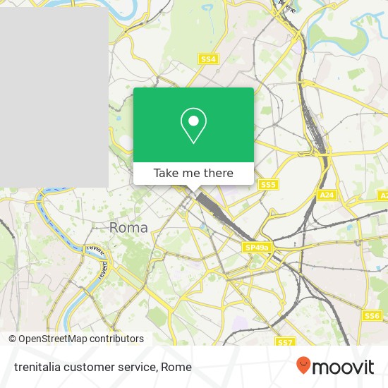 trenitalia customer service map