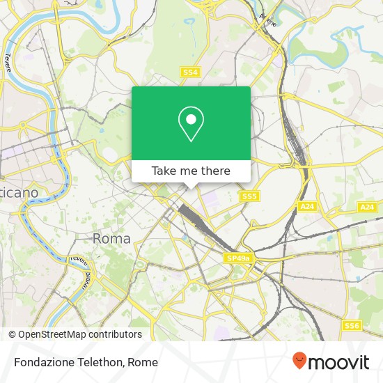 Fondazione Telethon map