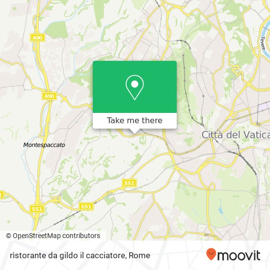 rìstorante da gildo il cacciatore map