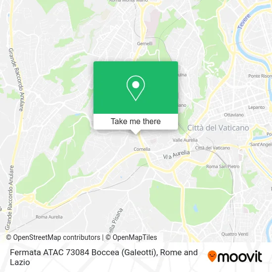 Fermata ATAC 73084 Boccea (Galeotti) map