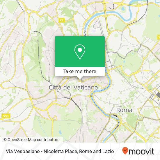 Via Vespasiano - Nicoletta Place map