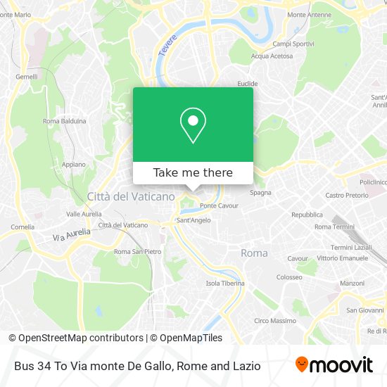 Bus 34 To Via monte De Gallo map
