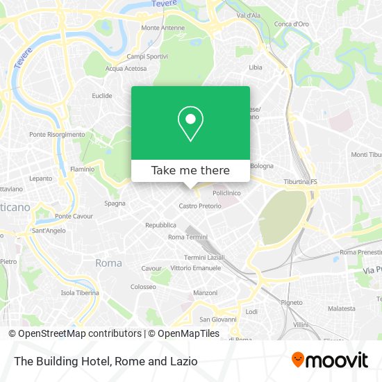 The Building Hotel map