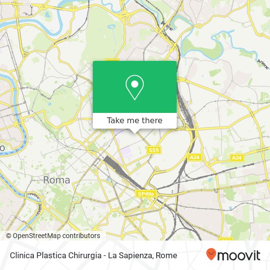 Clinica Plastica Chirurgia - La Sapienza map