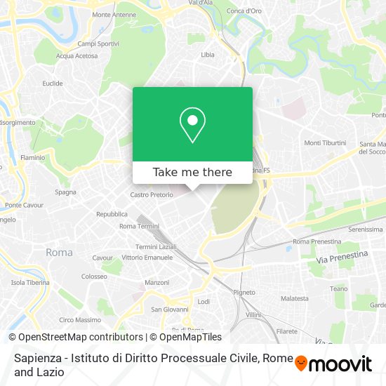 Sapienza - Istituto di Diritto Processuale Civile map