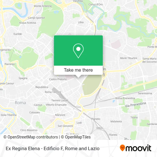 Ex Regina Elena - Edificio F map