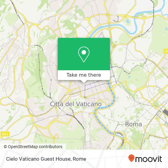 Cielo Vaticano Guest House map