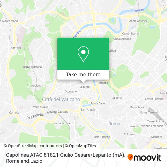Capolinea ATAC 81821 Giulio Cesare / Lepanto (mA) map
