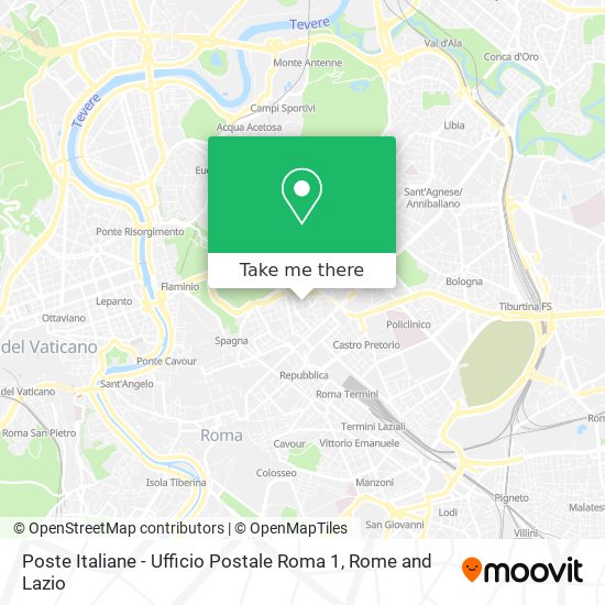 Poste Italiane - Ufficio Postale Roma 1 map
