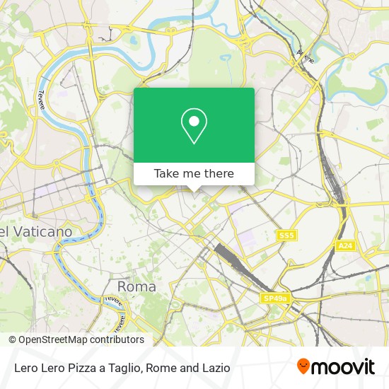 Lero Lero Pizza a Taglio map