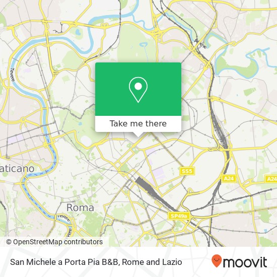 San Michele a Porta Pia B&B map