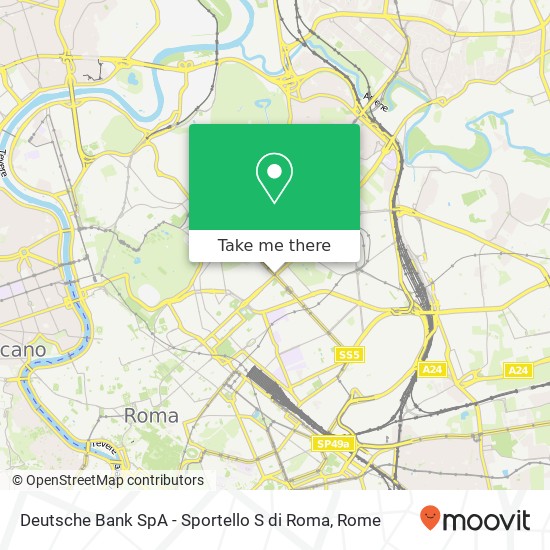 Deutsche Bank SpA - Sportello S di Roma map