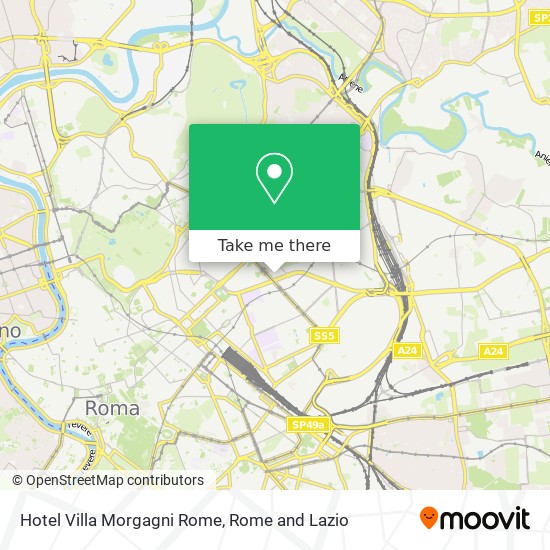 Hotel Villa Morgagni Rome map