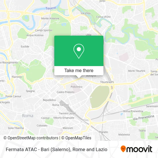 ATAC Stop - Bari (Salerno) map