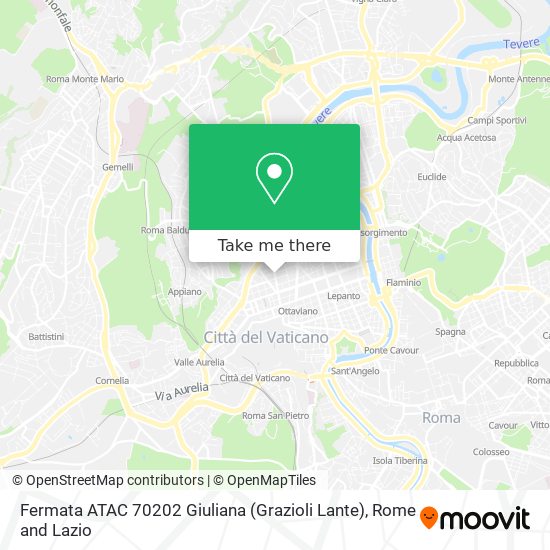 Fermata ATAC 70202 Giuliana (Grazioli Lante) map