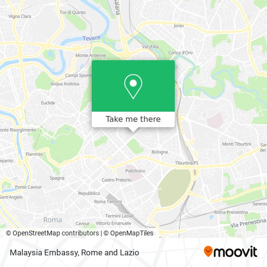 Malaysia Embassy map