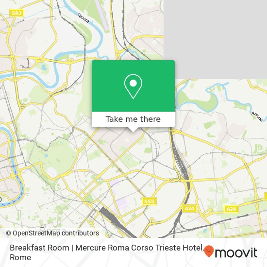 Breakfast Room | Mercure Roma Corso Trieste Hotel map