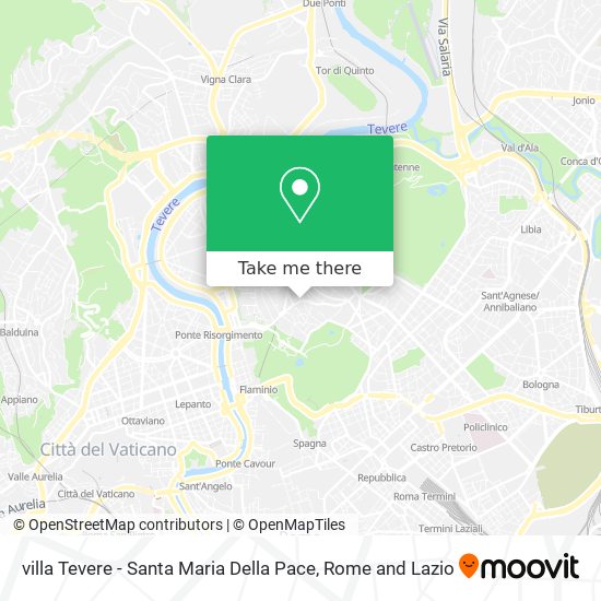 villa Tevere - Santa Maria Della Pace map