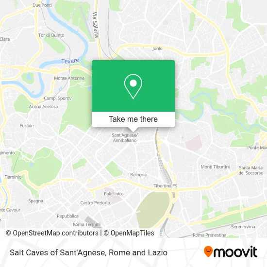 Salt Caves of Sant'Agnese map