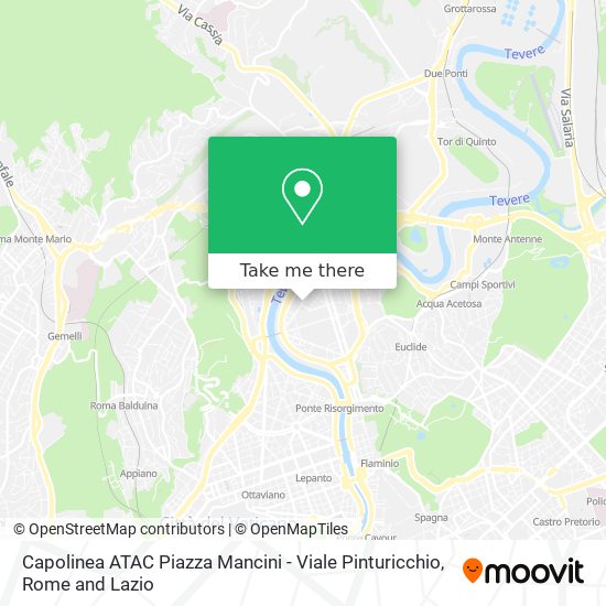 How To Get To Capolinea Atac Piazza Mancini Viale Pinturicchio In Roma By Bus Metro Or Train