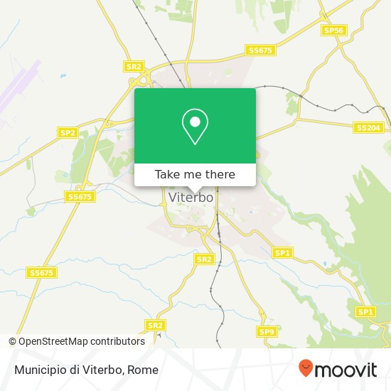 Municipio di Viterbo map
