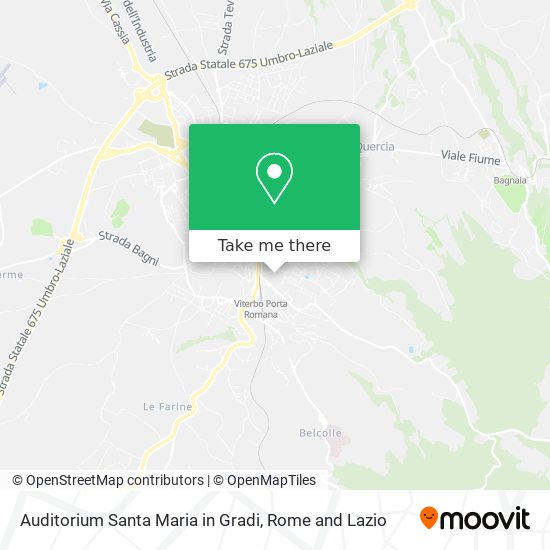 Auditorium Santa Maria in Gradi map