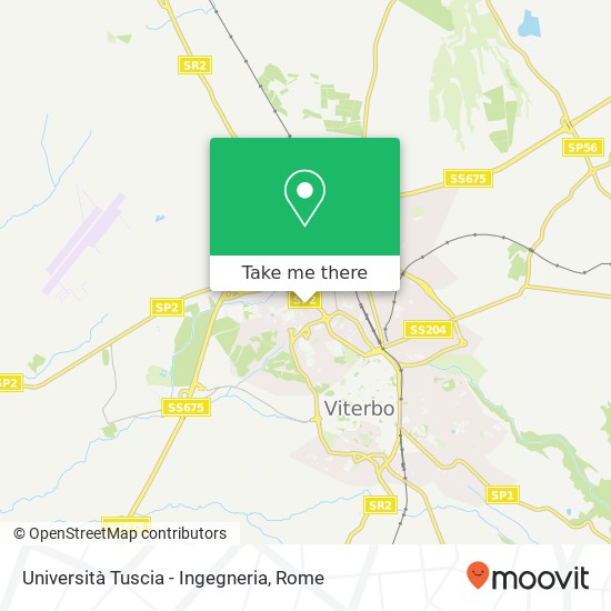 Università Tuscia - Ingegneria map