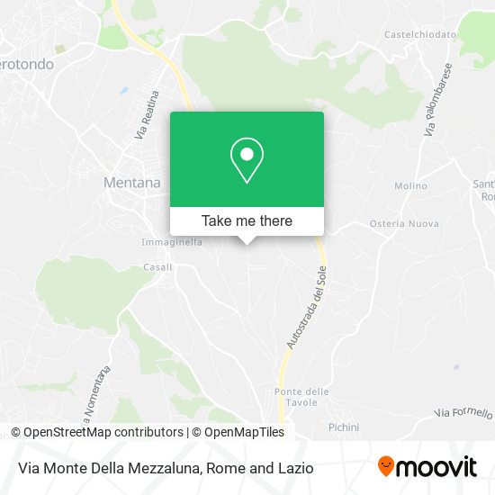 Via Monte Della Mezzaluna map