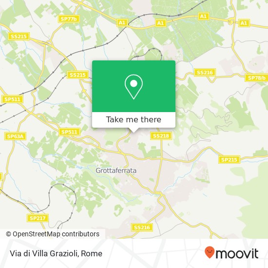Via di Villa Grazioli map