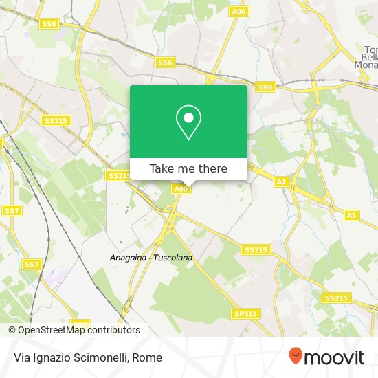 Via Ignazio Scimonelli map