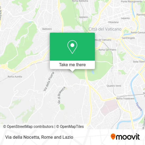 Via della Nocetta map