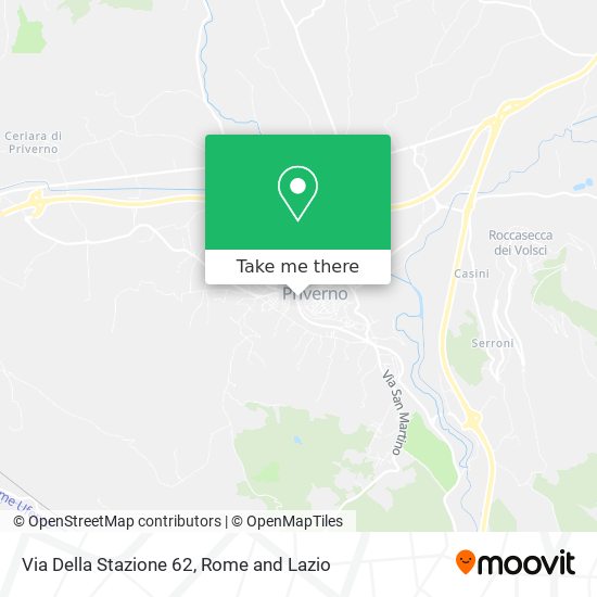 Via Della Stazione 62 map