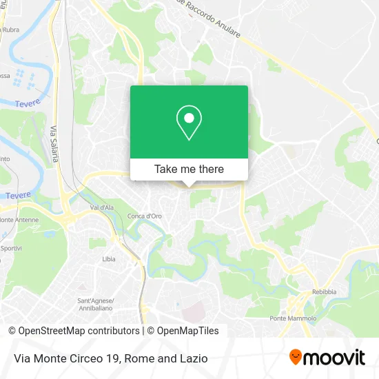 Monte Circeo Street 19 map