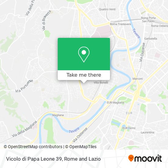Vicolo di Papa Leone 39 map