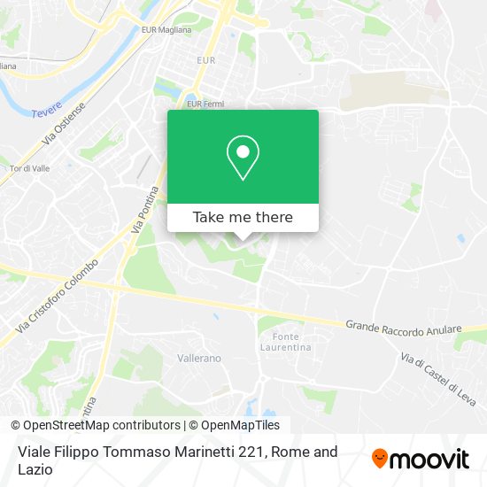 Viale Filippo Tommaso Marinetti 221 map