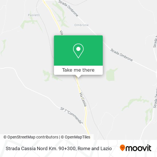 Strada Cassia Nord Km. 90+300 map