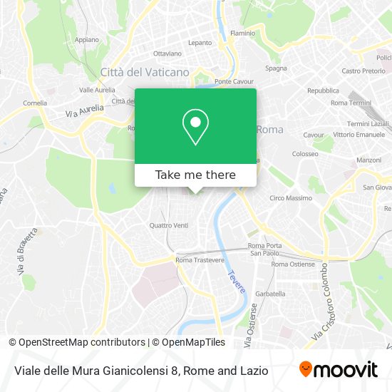 Viale delle Mura Gianicolensi 8 map