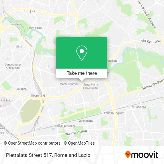 Pietralata Street 517 map