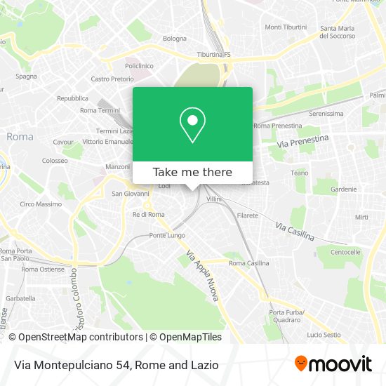 Via Montepulciano 54 map